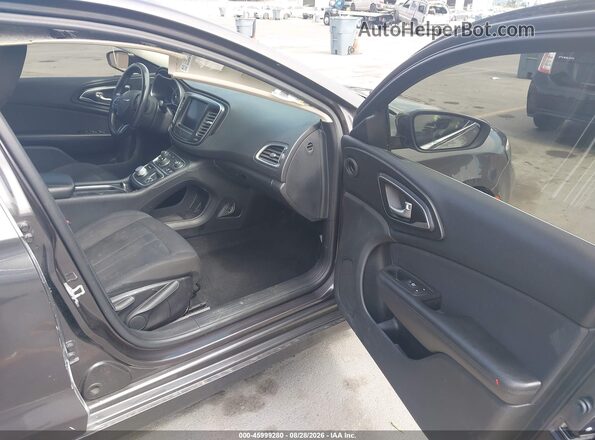 1C3CCCAB7GN115430 2016 CHRYSLER 200 Gray Widok wnętrza z przodu
