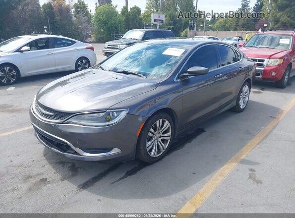 1C3CCCAB7GN115430 2016 CHRYSLER 200 Gray Przód lewy