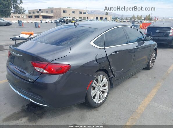 1C3CCCAB7GN115430 2016 CHRYSLER 200 Gray Widok z przodu