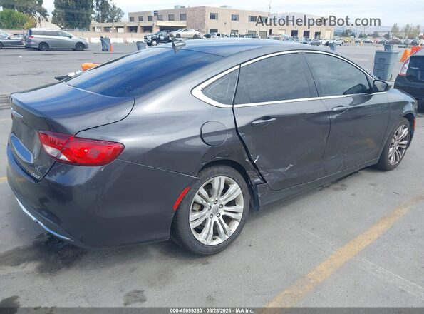 1C3CCCAB7GN115430 2016 CHRYSLER 200 Gray Tył prawy