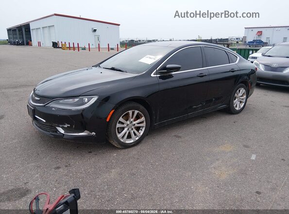 1C3CCCAB7GN124919 2016 CHRYSLER 200 Черный Передняя левая четверть