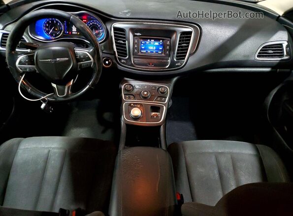 1C3CCCAB7GN131644 2016 CHRYSLER 200 Black Вид панелі приладів