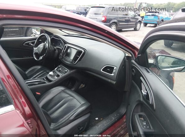 1C3CCCAB7GN191410 2016 CHRYSLER 200 Maroon Vista interior delantera