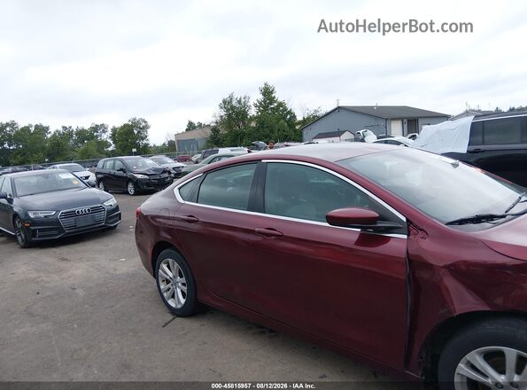 1C3CCCAB7GN191410 2016 CHRYSLER 200 Maroon Vista interior trasera