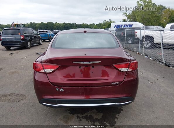 1C3CCCAB7GN191410 2016 CHRYSLER 200 Maroon 