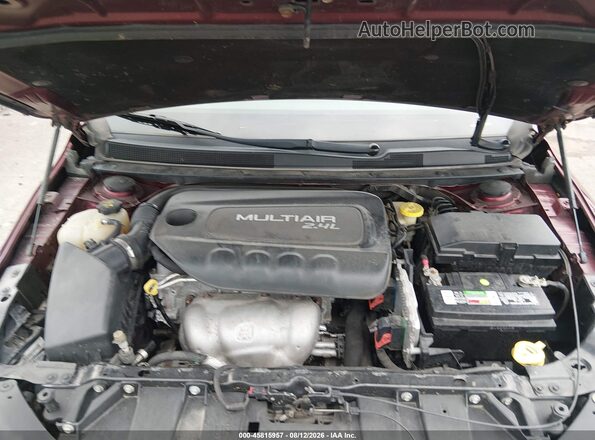 1C3CCCAB7GN191410 2016 CHRYSLER 200 Maroon Vista trasera