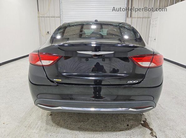 1C3CCCAB8GN152681 2016 CHRYSLER 200 Black Вид ззаду