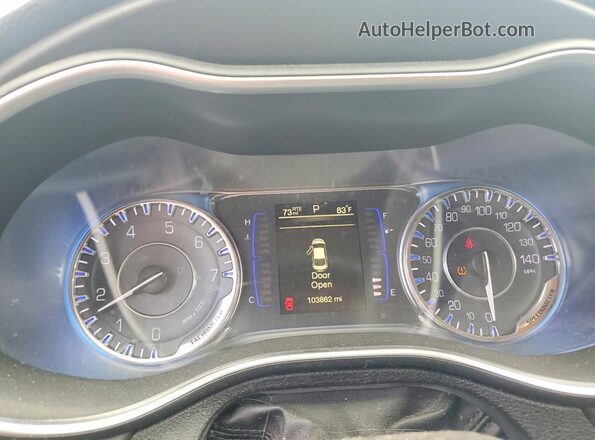 1C3CCCAB8GN159792 2016 CHRYSLER 200 Black Vista del cuadro de instrumentos