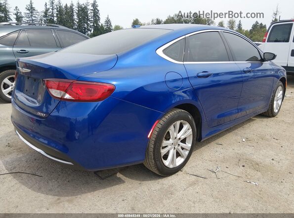 1C3CCCAB8GN169139 2016 CHRYSLER 200 Blue Trasero derecho