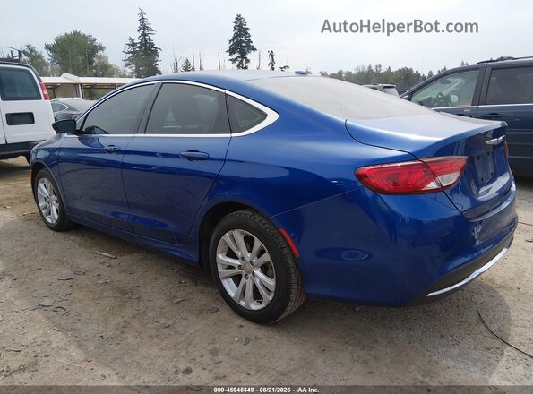 1C3CCCAB8GN169139 2016 CHRYSLER 200 Blue Trasero izquierdo