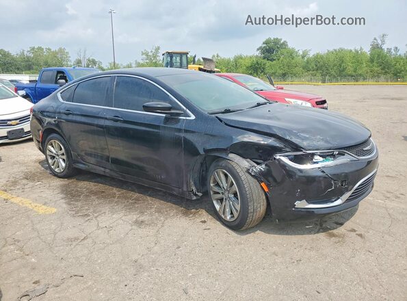 1C3CCCAB8HN507186 2017 CHRYSLER 200 Черный Передняя правая четверть