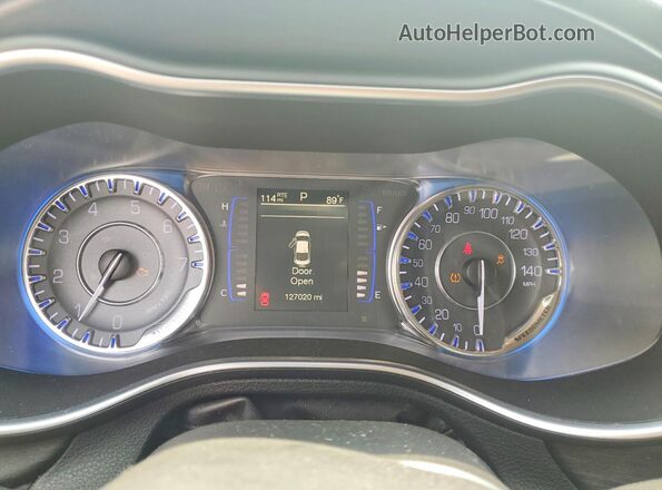 1C3CCCAB8HN507186 2017 CHRYSLER 200 Черный Вид щитка приборов