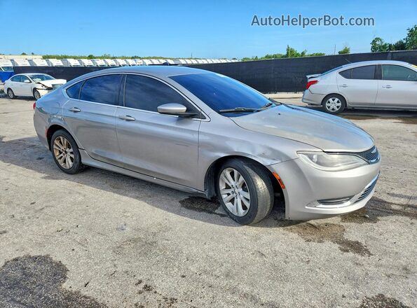 1C3CCCAB9GN102954 2016 CHRYSLER 200 Silver Przód prawy