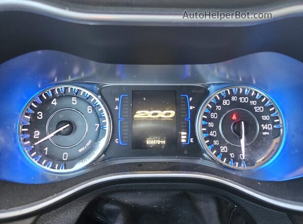 1C3CCCAB9GN102954 2016 CHRYSLER 200 Silver Widok zestawu wskaźników