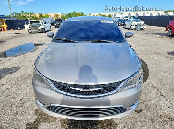 1C3CCCAB9GN102954 2016 CHRYSLER 200 Silver Widok z przodu