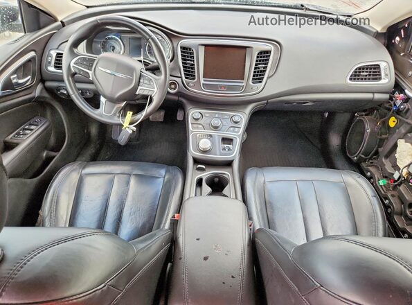1C3CCCABXHN505360 2017 CHRYSLER 200 Черный Вид панели приборов