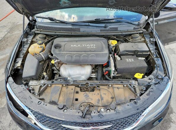 1C3CCCABXHN505360 2017 CHRYSLER 200 Черный Вид задней части салона