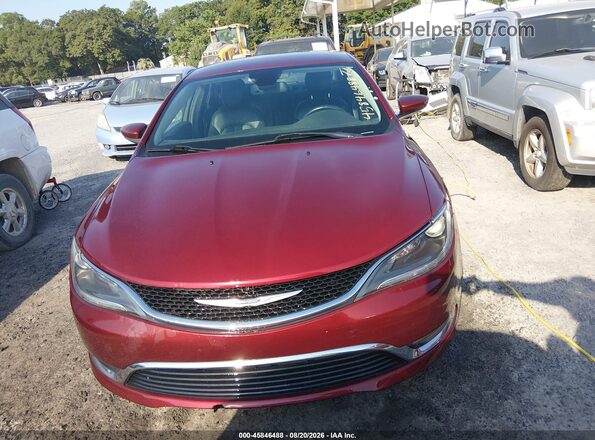 1C3CCCAG3HN510234 2017 CHRYSLER 200 Red Instrument cluster view