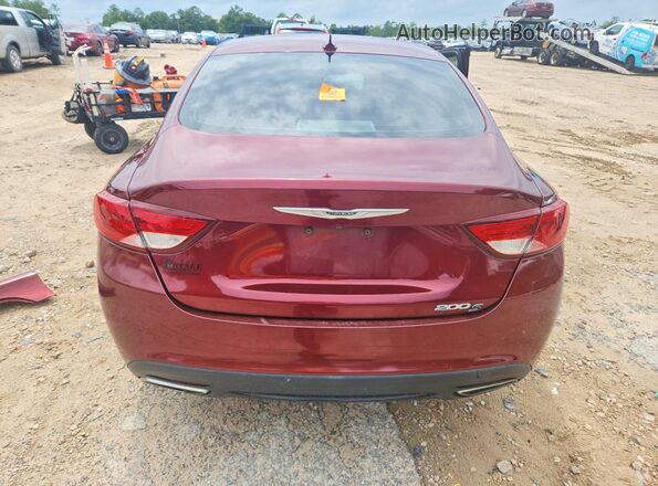 1C3CCCBB5GN122455 2016 CHRYSLER 200 Maroon Rear view