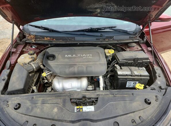 1C3CCCBB5GN122455 2016 CHRYSLER 200 Maroon Engine compartment view