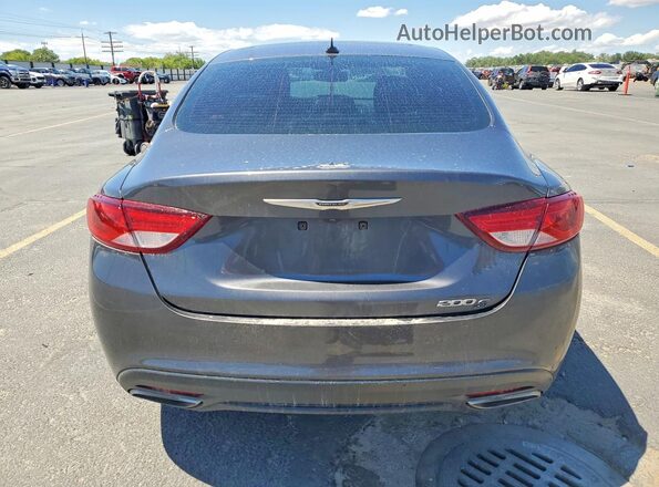 1C3CCCBB7GN182267 2016 CHRYSLER 200 Charcoal Widok z tyłu