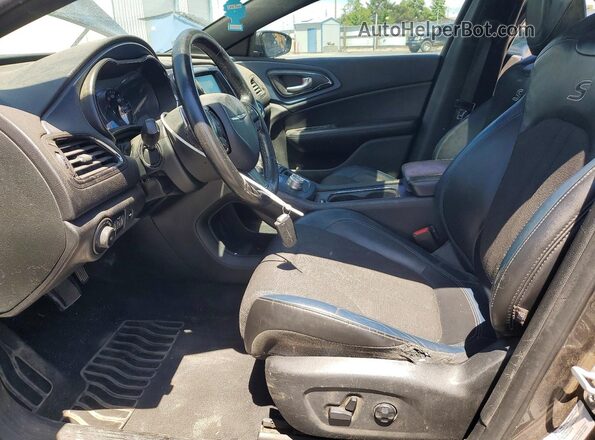 1C3CCCBB7GN182267 2016 CHRYSLER 200 Charcoal Widok wnętrza z przodu