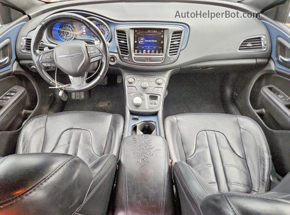1C3CCCBG2GN138673 2016 CHRYSLER 200 Black Dashboard view