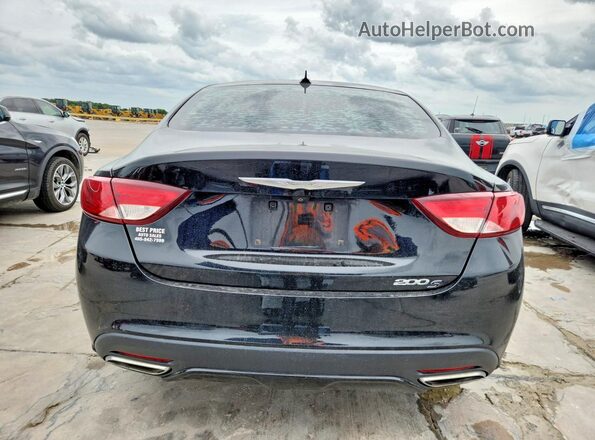 1C3CCCBG2GN138673 2016 CHRYSLER 200 Black Rear view
