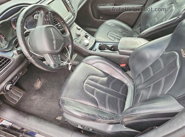 1C3CCCBG2GN138673 2016 CHRYSLER 200 Black Front interior view