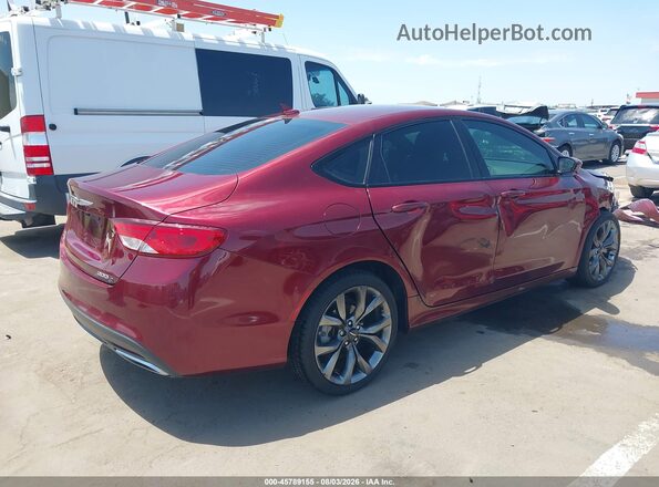 1C3CCCBG7GN104759 2016 CHRYSLER 200 Красный Задняя правая четверть