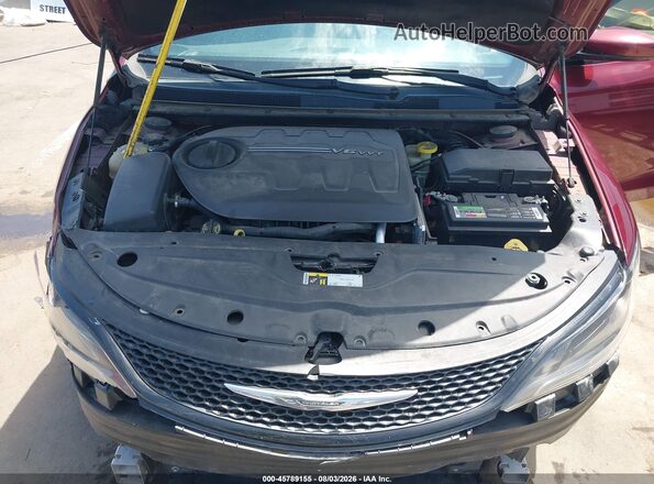 1C3CCCBG7GN104759 2016 CHRYSLER 200 Красный Вид сзади