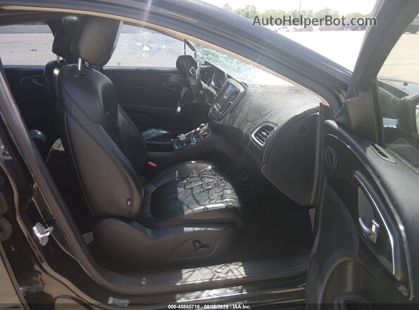 1C3CCCCG1GN125900 2016 CHRYSLER 200 Black Widok wnętrza z przodu