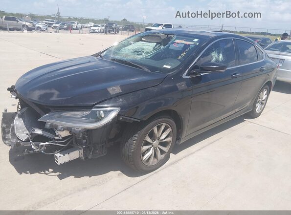 1C3CCCCG1GN125900 2016 CHRYSLER 200 Black Przód lewy