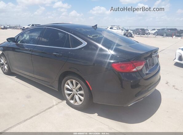 1C3CCCCG1GN125900 2016 CHRYSLER 200 Black Tył lewy