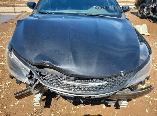 1C3CCCDG4GN105509 2016 CHRYSLER 200 Black Widok wnętrza z tyłu