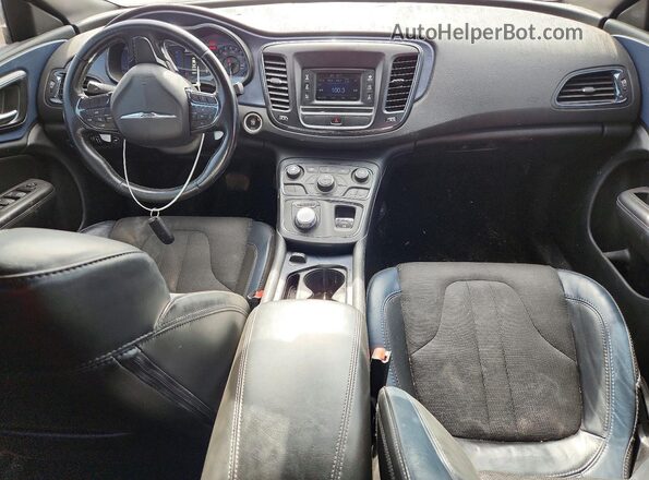 1C3CCCDG4GN105509 2016 CHRYSLER 200 Black Widok deski rozdzielczej