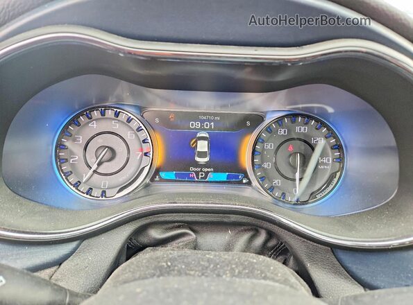 1C3CCCDG6GN158406 2016 CHRYSLER 200 Black Սարքավորումների վահանակի տեսք