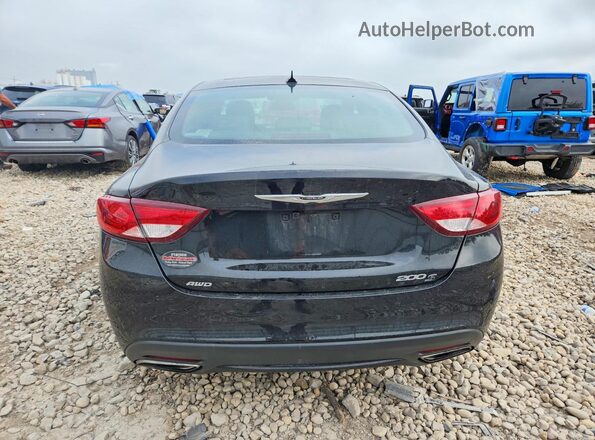 1C3CCCDG6GN158406 2016 CHRYSLER 200 Black Հետևի տեսք