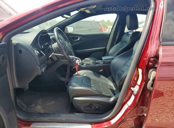 1C3CCCDG9GN152308 2016 CHRYSLER 200 Burgundy Vista interior delantera
