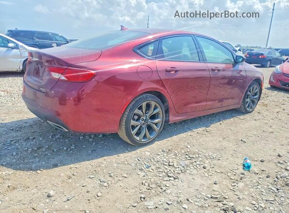 1C3CCCDG9GN152308 2016 CHRYSLER 200 Burgundy Trasero derecho