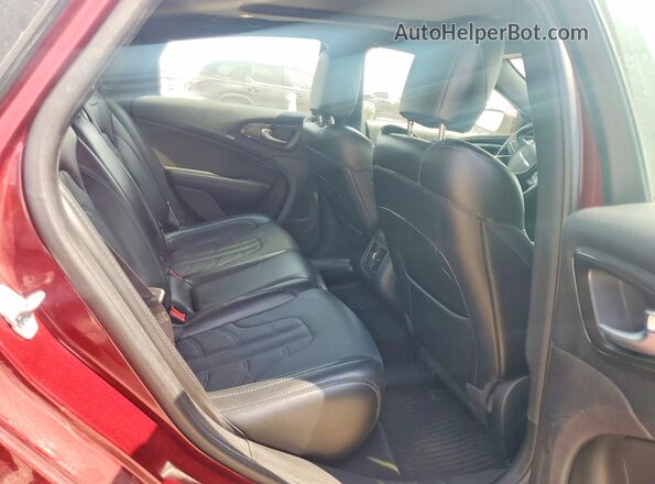1C3CCCDG9GN152308 2016 CHRYSLER 200 Burgundy Vista de los asientos traseros