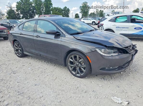 1C3CCCDGXGN122718 2016 CHRYSLER 200 Gray Przód prawy