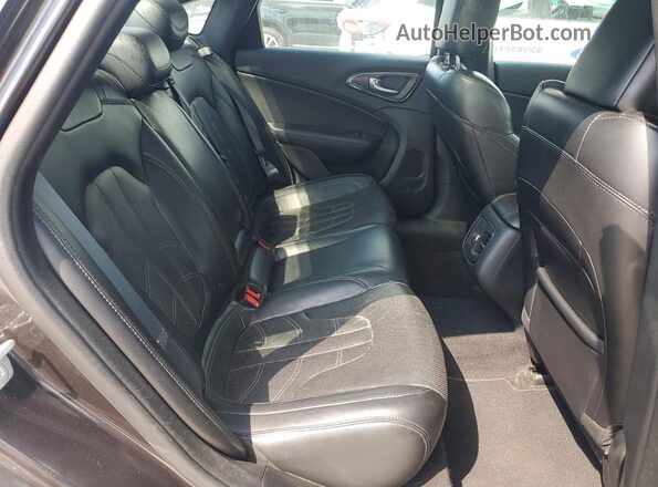 1C3CCCDGXGN122718 2016 CHRYSLER 200 Gray Widok tylnych siedzeń