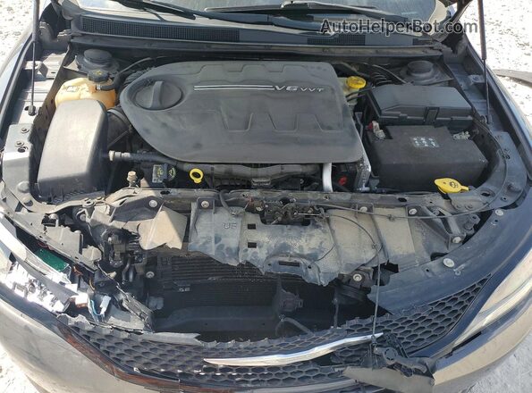 1C3CCCDGXGN122718 2016 CHRYSLER 200 Gray Widok wnętrza z tyłu