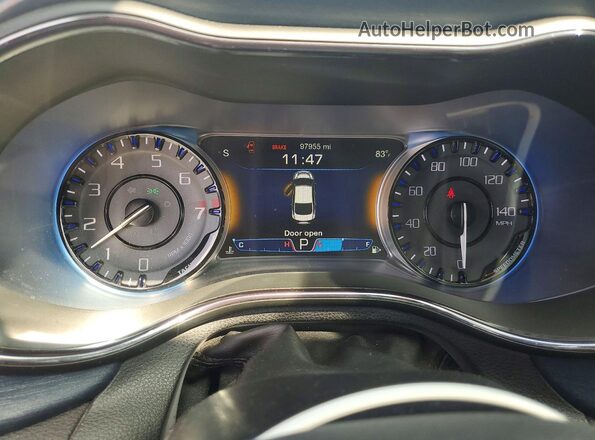 1C3CCCDGXGN122718 2016 CHRYSLER 200 Gray Widok zestawu wskaźników