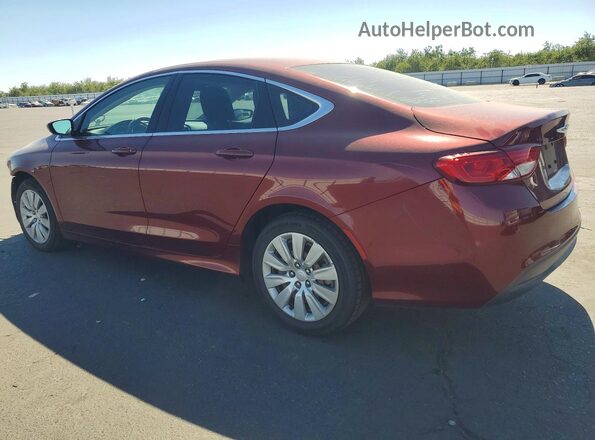 1C3CCCFB1GN134905 2016 CHRYSLER 200 Бордовый Задняя левая четверть