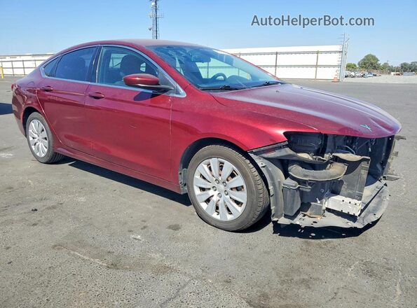 1C3CCCFB1GN134905 2016 CHRYSLER 200 Бордовый Передняя правая четверть