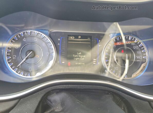 1C3CCCFB1GN134905 2016 CHRYSLER 200 Бордовый Вид щитка приборов
