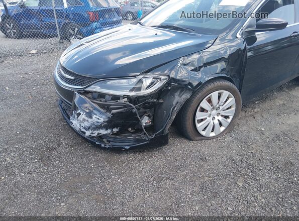 1C3CCCFB3GN134081 2016 CHRYSLER 200 Black Դիմացի տեսք