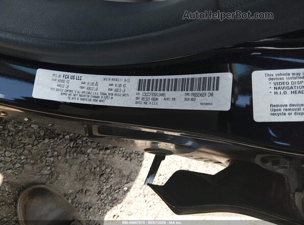 1C3CCCFB3GN134081 2016 CHRYSLER 200 Black Շարժիչի բաժամունքի տեսք